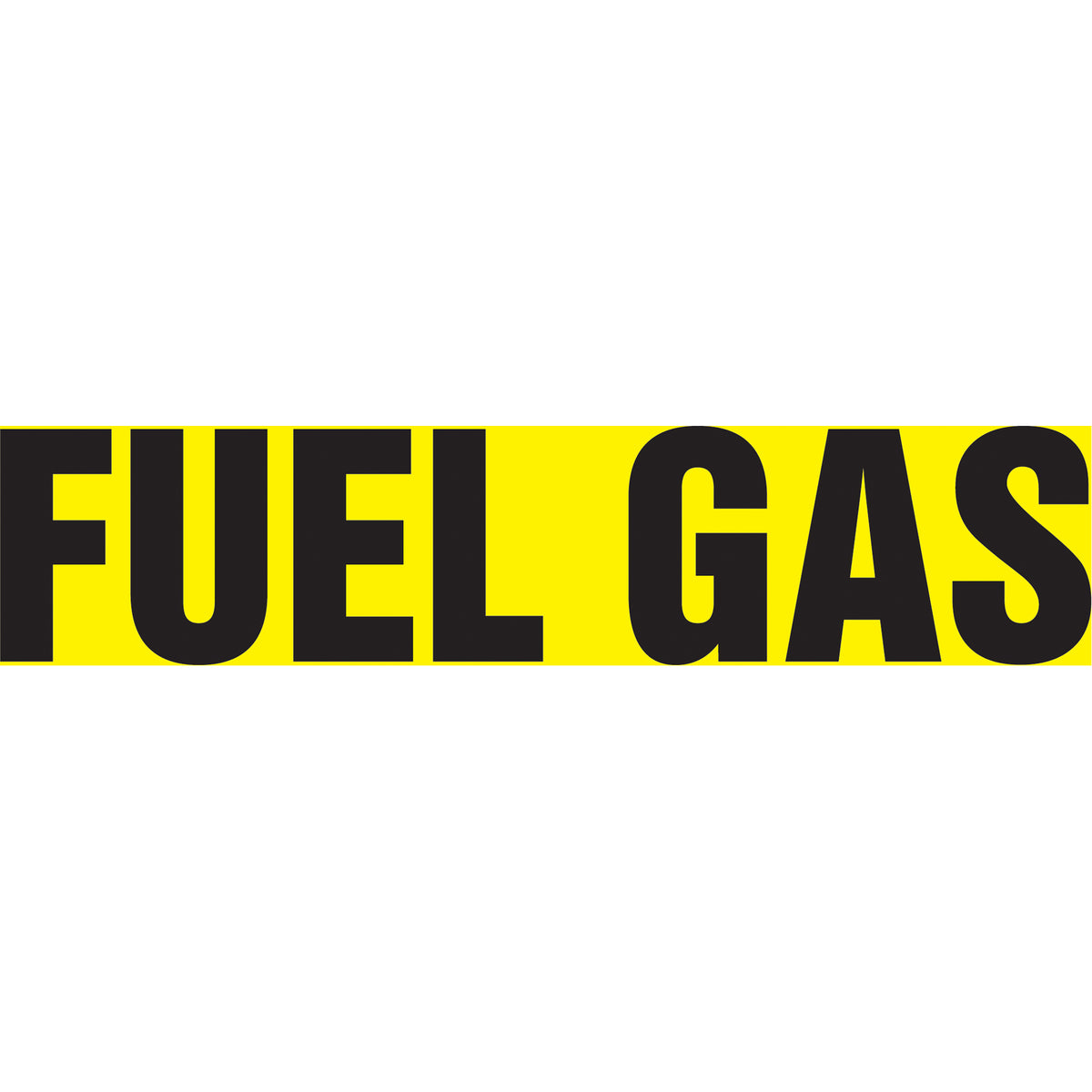 ""Fuel Gas"" Pipe Markers - SH873