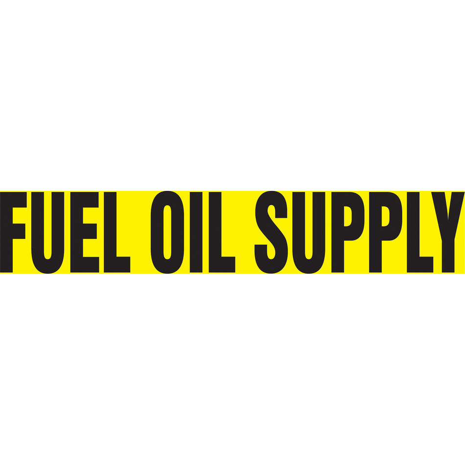 ""Fuel Oil Supply"" Pipe Markers - SH885