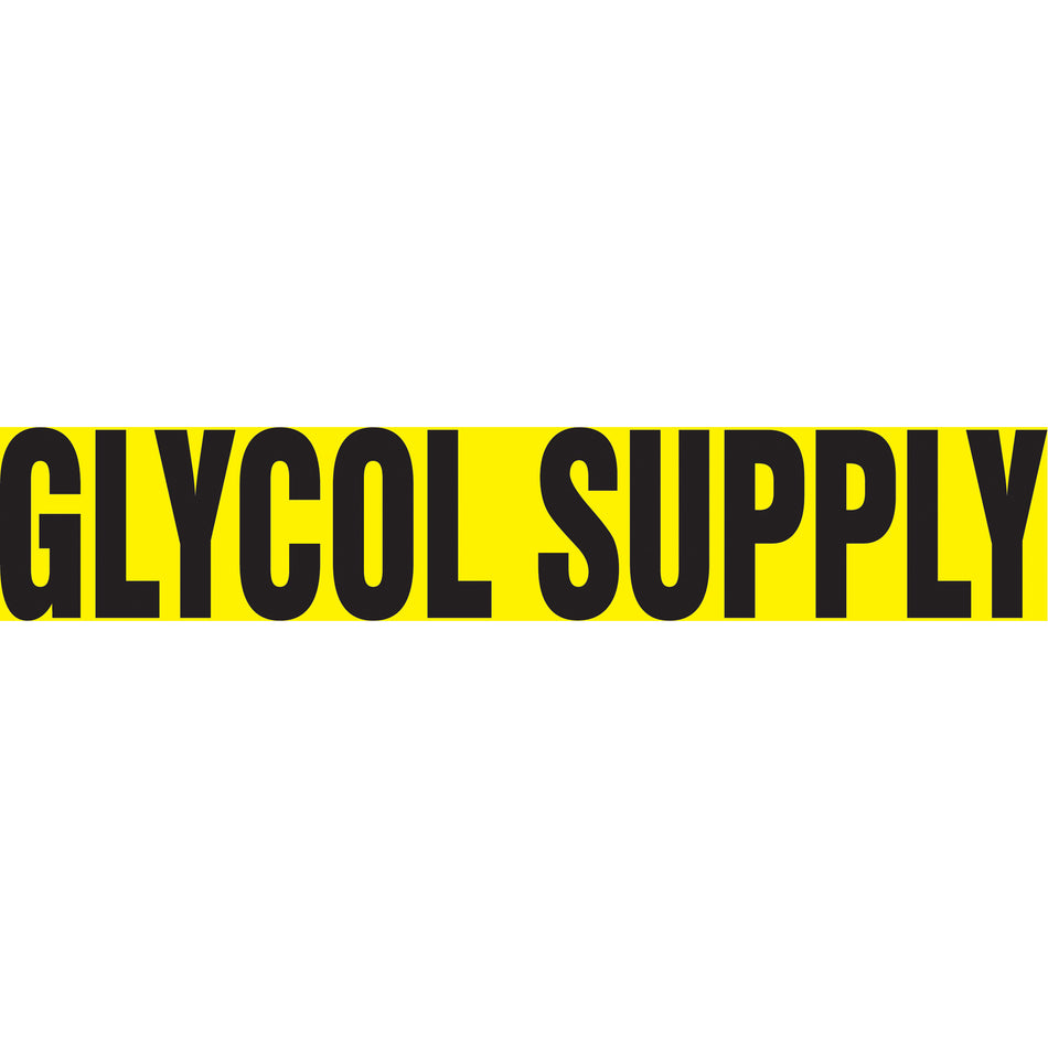""Glycol Supply"" Pipe Marker - SAV383