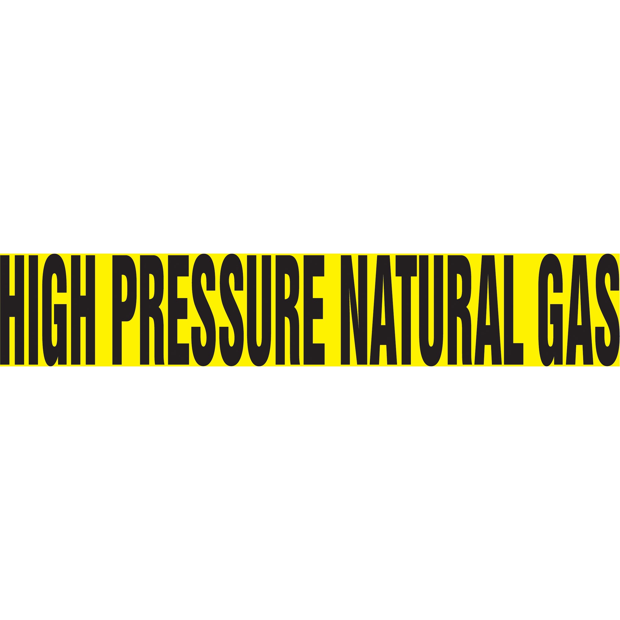 ""High Pressure Natural Gas"" Pipe Markers - SH969