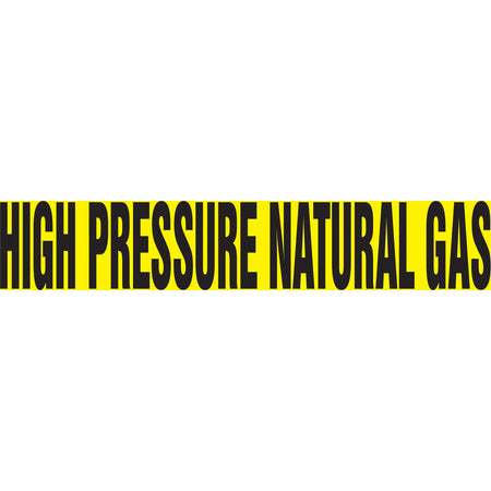 ""High Pressure Natural Gas"" Pipe Markers - SH969
