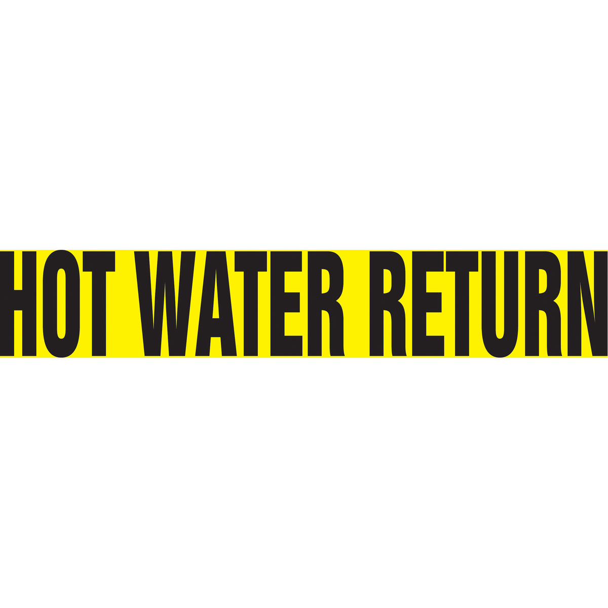 ""Hot Water Return"" Pipe Markers - SI006