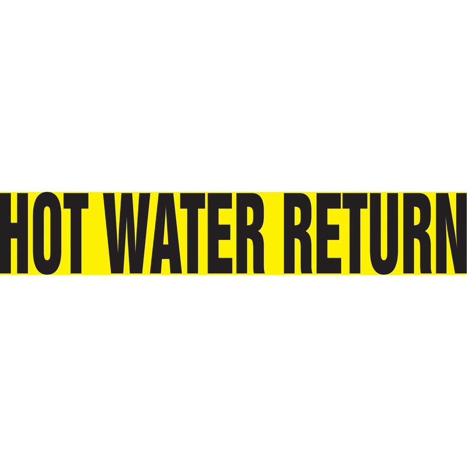 ""Hot Water Return"" Pipe Markers - SI006