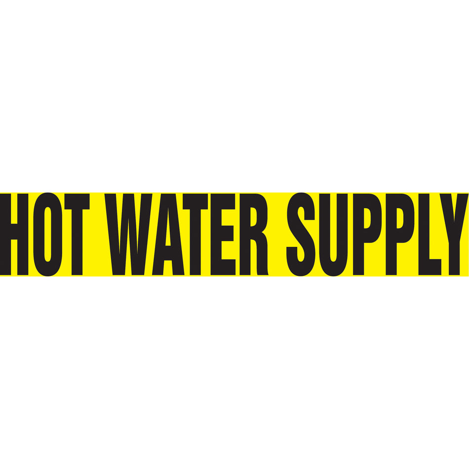 ""Hot Water Supply"" Pipe Markers - SI010