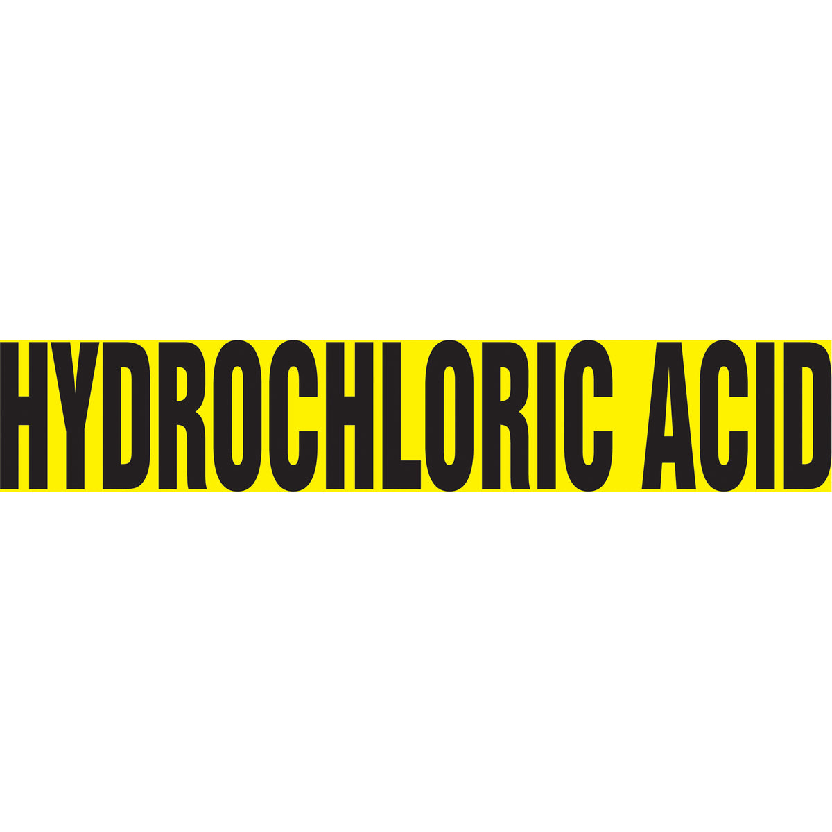""Hydrochloric Acid"" Pipe Markers - SI038