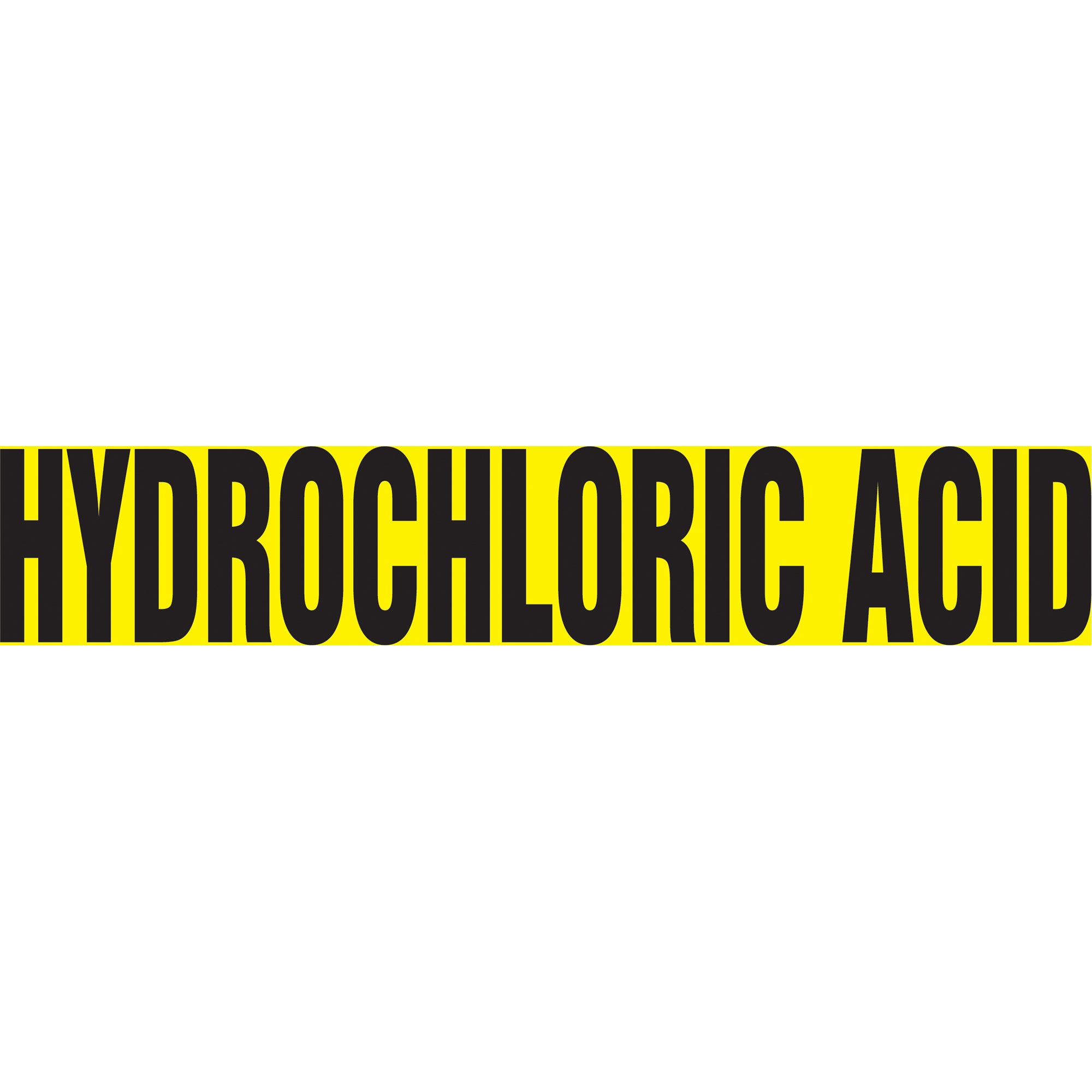""Hydraulic Acid"" Pipe Marker - SAV421