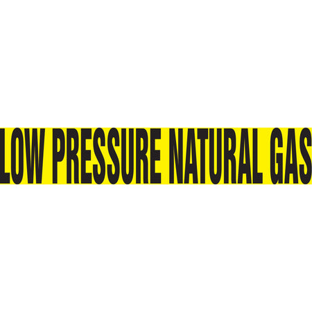 ""Low Pressure Natural Gas"" Pipe Marker - SAV445