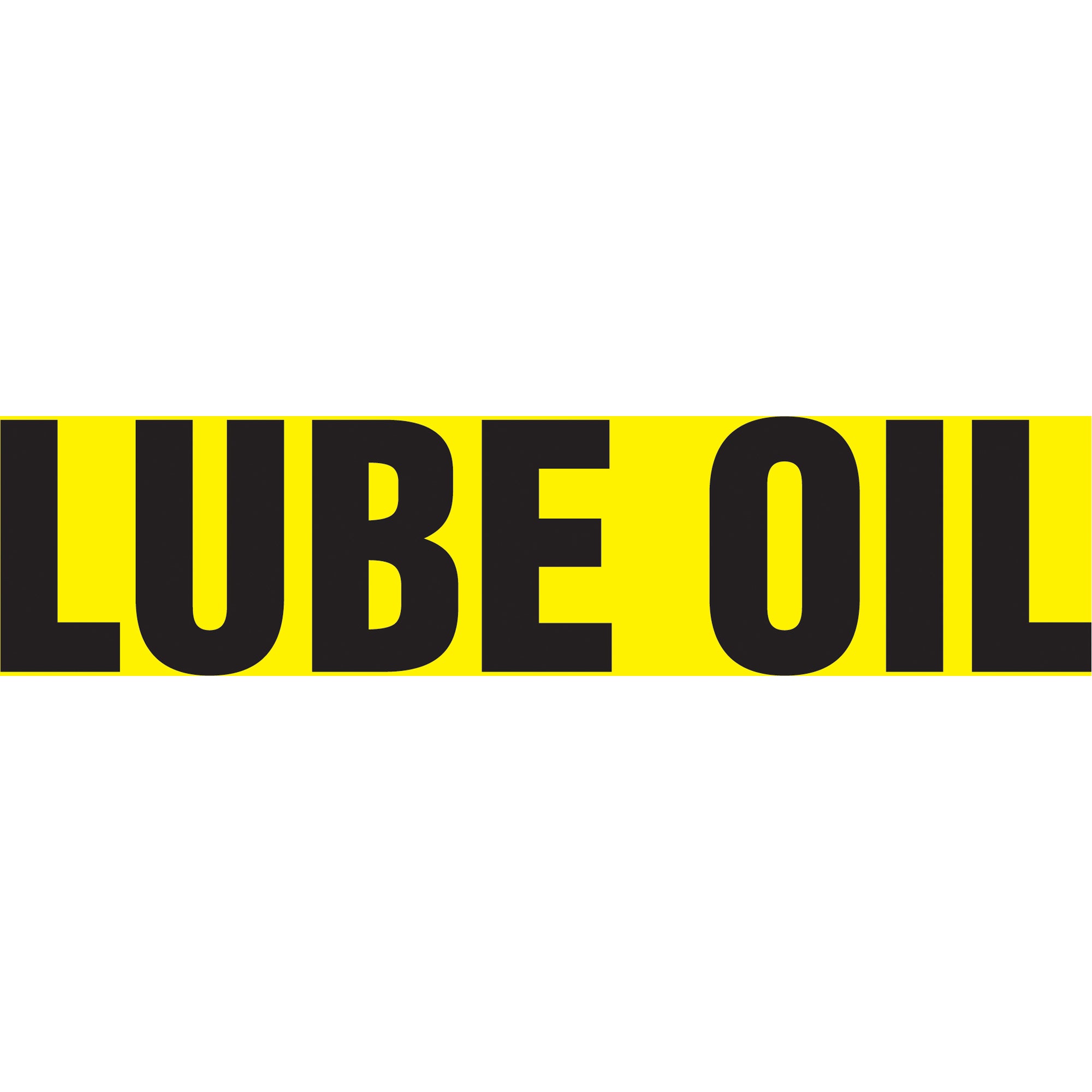 ""Lube Oil"" Pipe Markers - SI138
