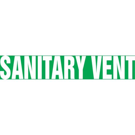 ""Sanitary Vent"" Pipe Marker - SAV517