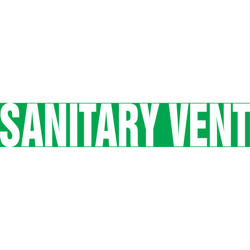 ""Sanitary Vent"" Pipe Marker - SAV517