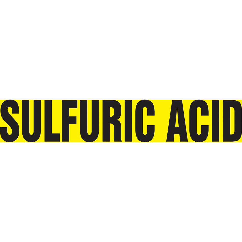 ""Sulfur Acid"" Pipe Markers - SI502
