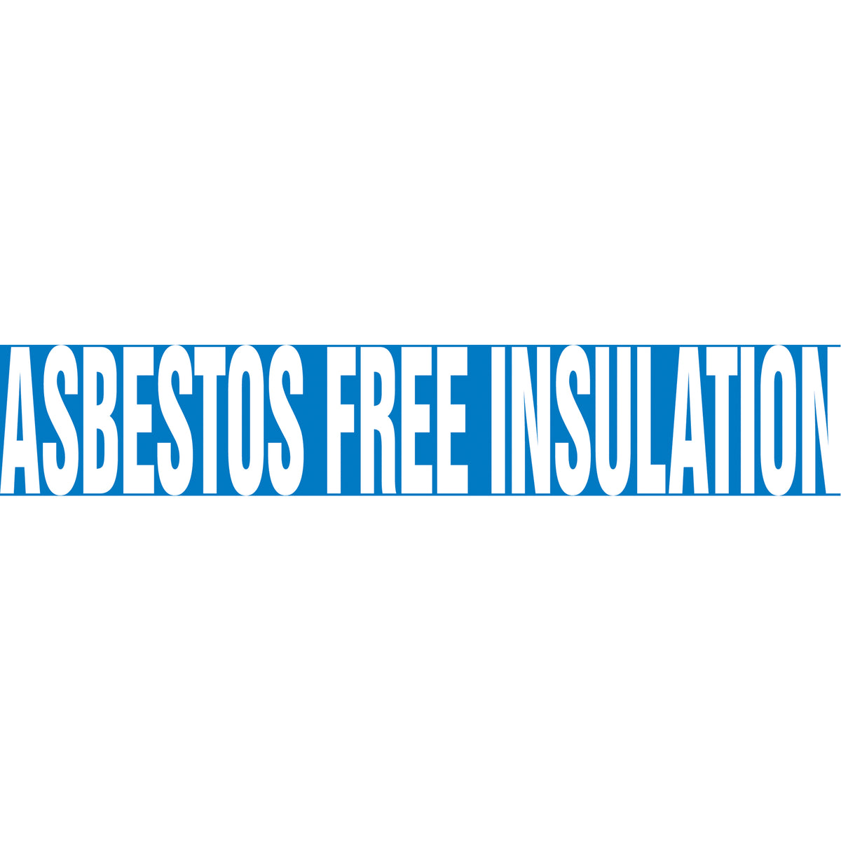 Snap Tite™ ""Asbestos Free Insulation"" Pipe Marker - SAV673