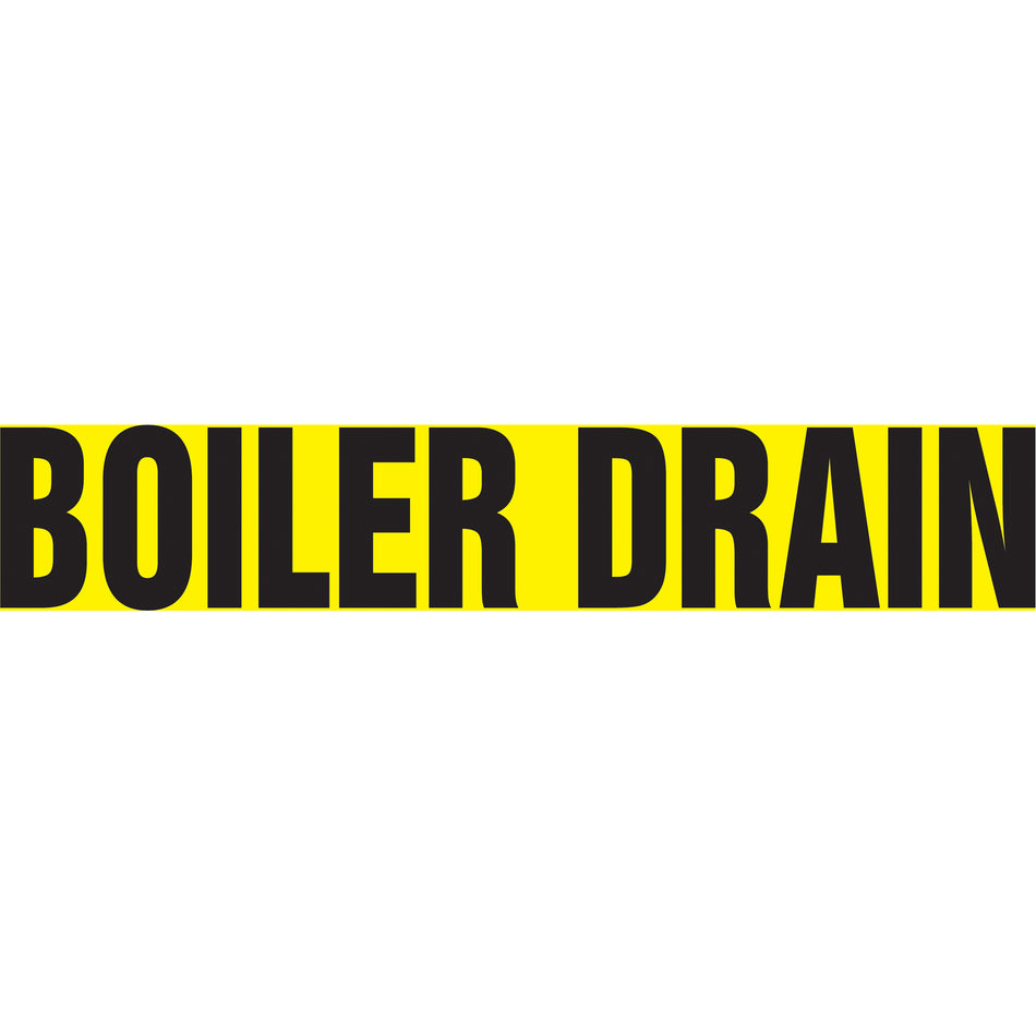 Snap Tite™ ""Boiler Drain"" Pipe Marker - SAV678