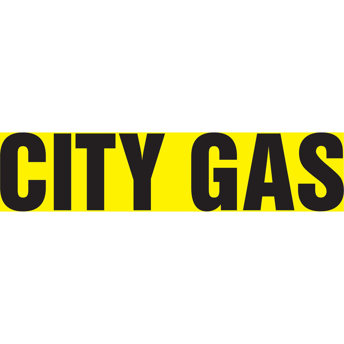 Snap Tite™ ""City Gas"" Pipe Marker - SAV733