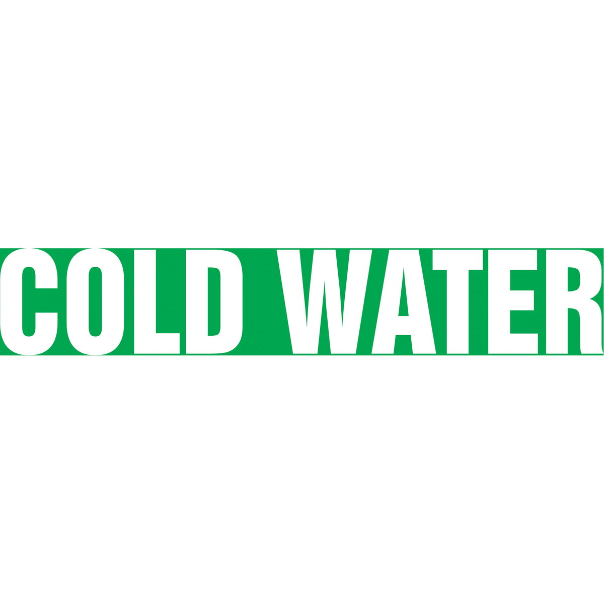 Snap Tite™ ""Cold Water"" Pipe Marker - SAV743