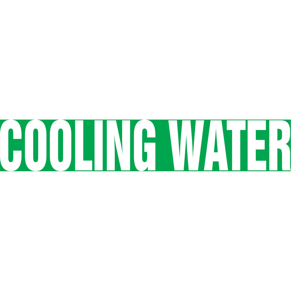 Snap Tite™ ""Cooling Water"" Pipe Marker - SAV783