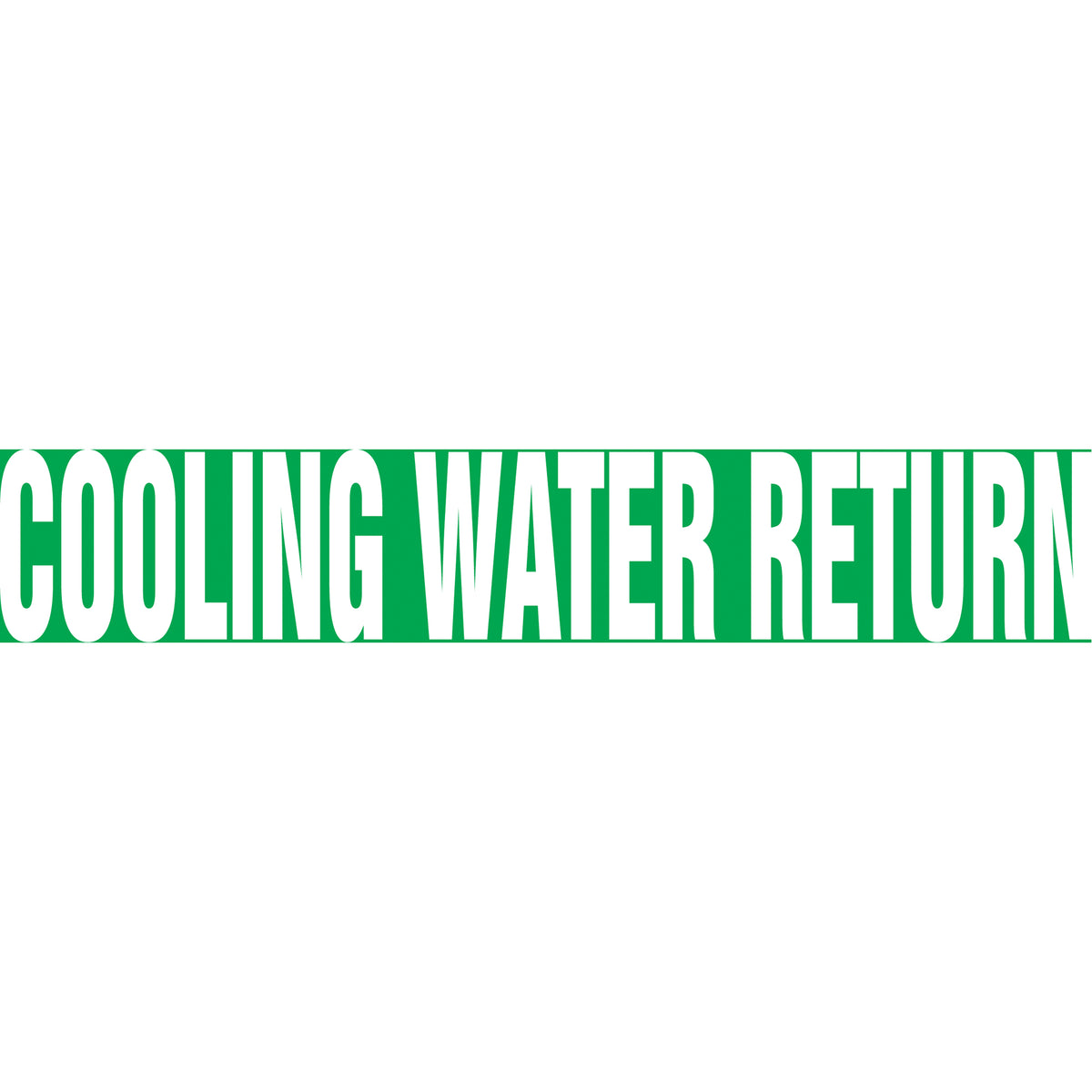 Snap Tite™ ""Cooling Water Return"" Pipe Marker - SAV788