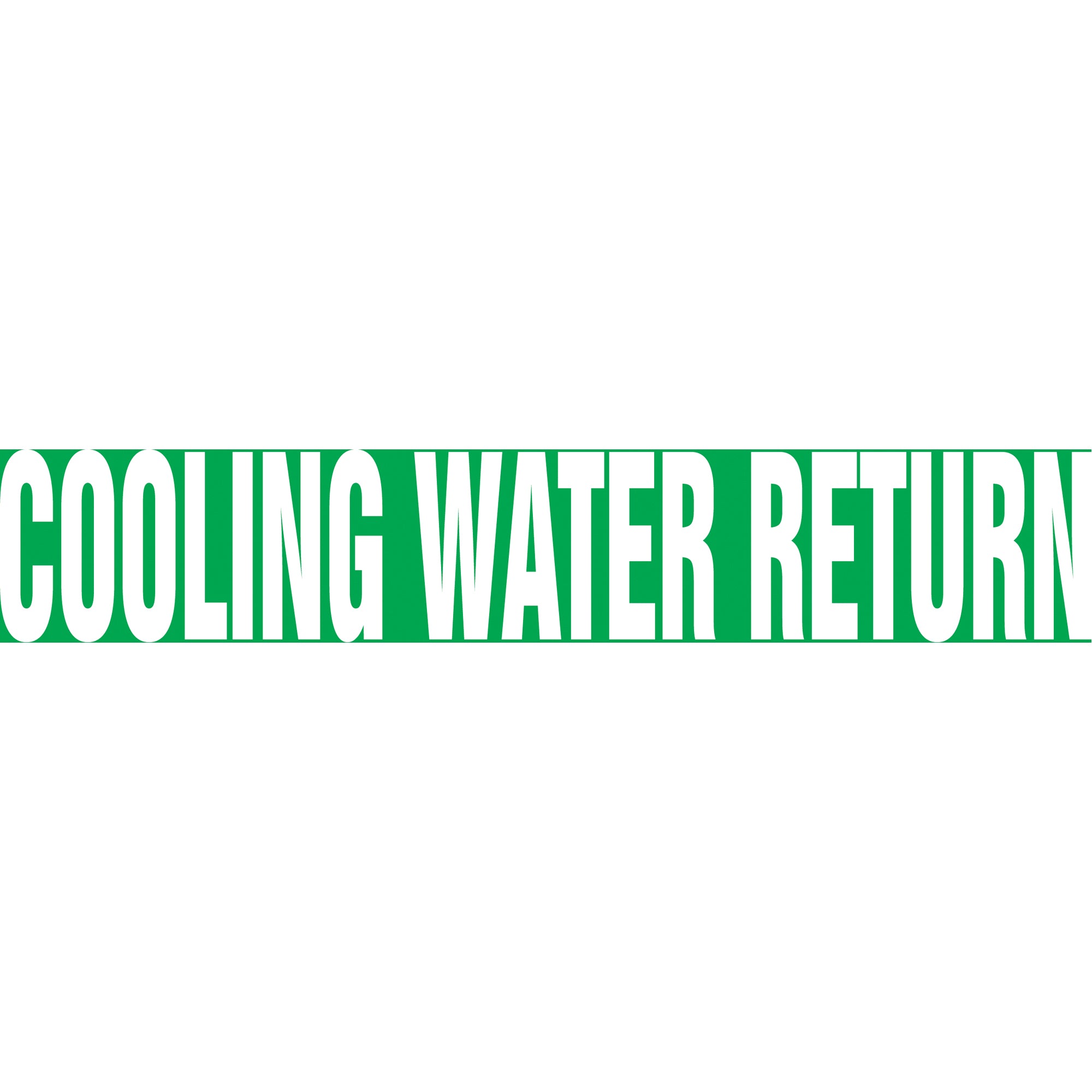 Snap Tite™ ""Cooling Water Return"" Pipe Marker - SAV788