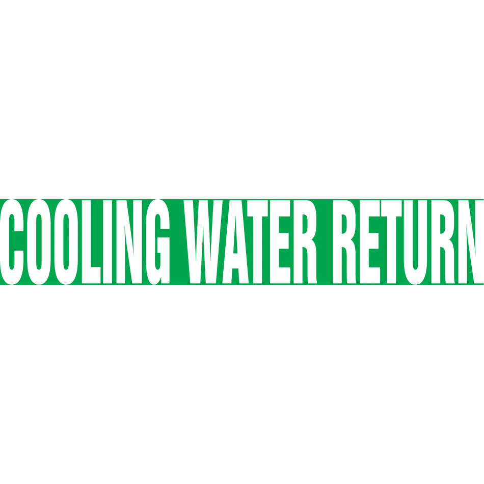 Snap Tite™ ""Cooling Water Return"" Pipe Marker - SAV788