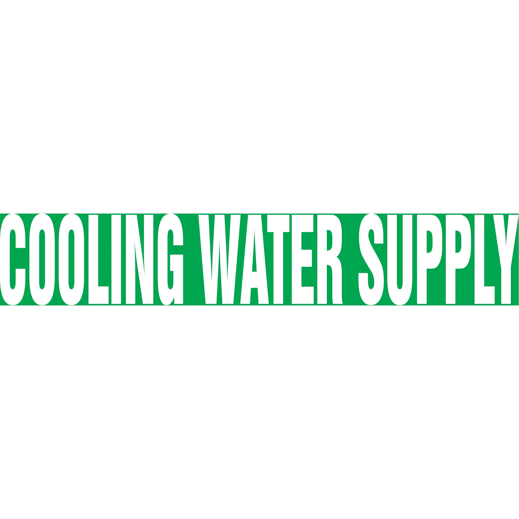 Snap Tite™ ""Cooling Water Supply"" Pipe Marker - SAV793