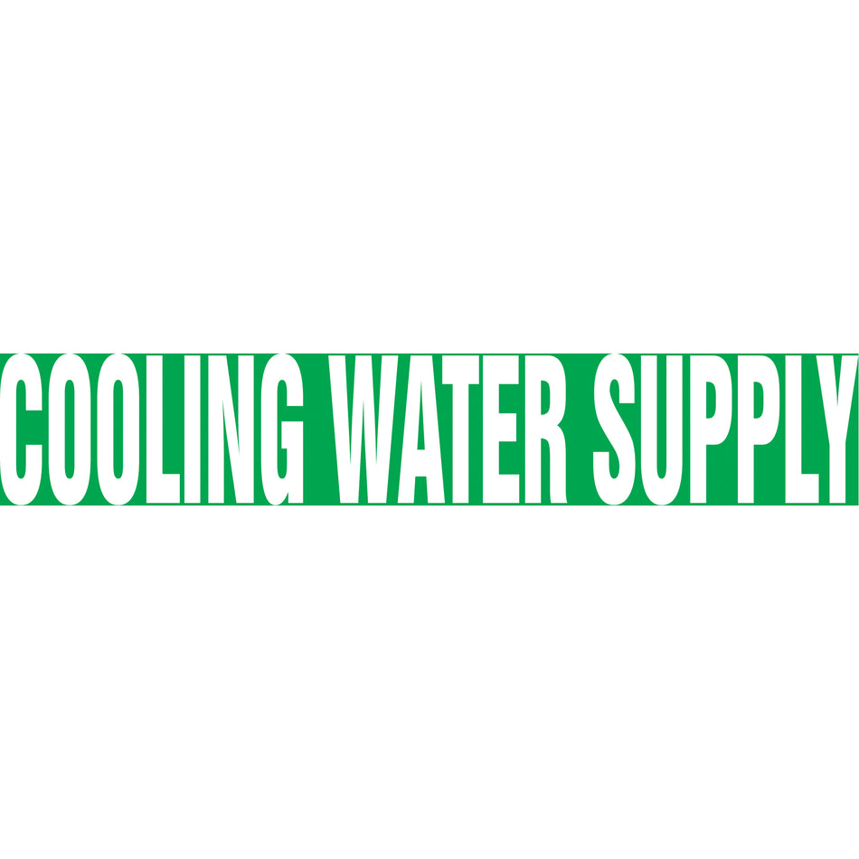 Snap Tite™ ""Cooling Water Supply"" Pipe Marker - SAV793