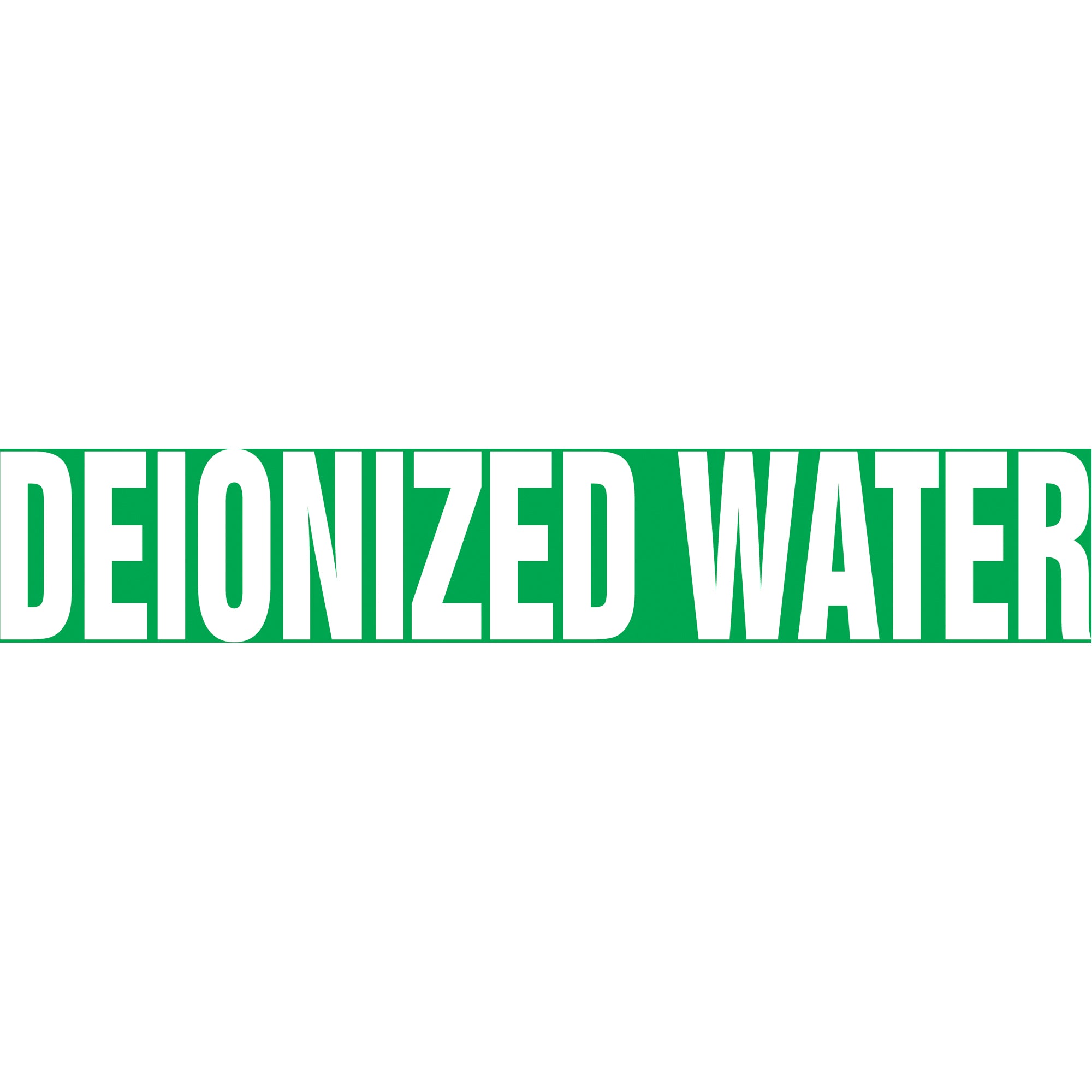 Snap Tite™ ""Deionized Water"" Pipe Marker - SAV798