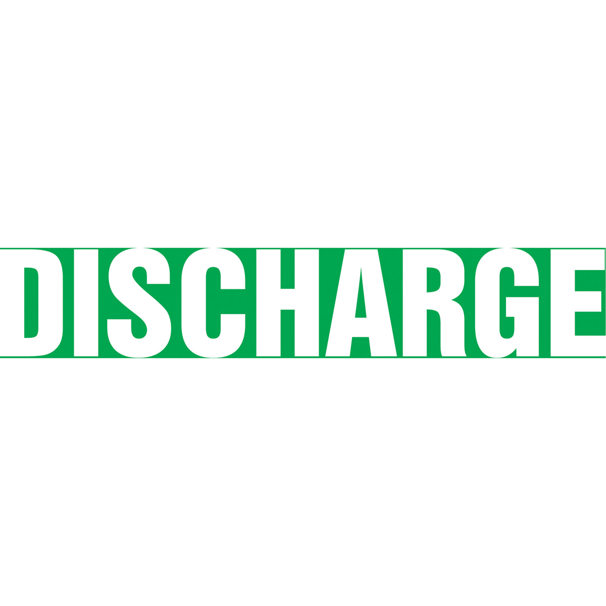 Snap Tite™ ""Discharge"" Pipe Marker - SAV808