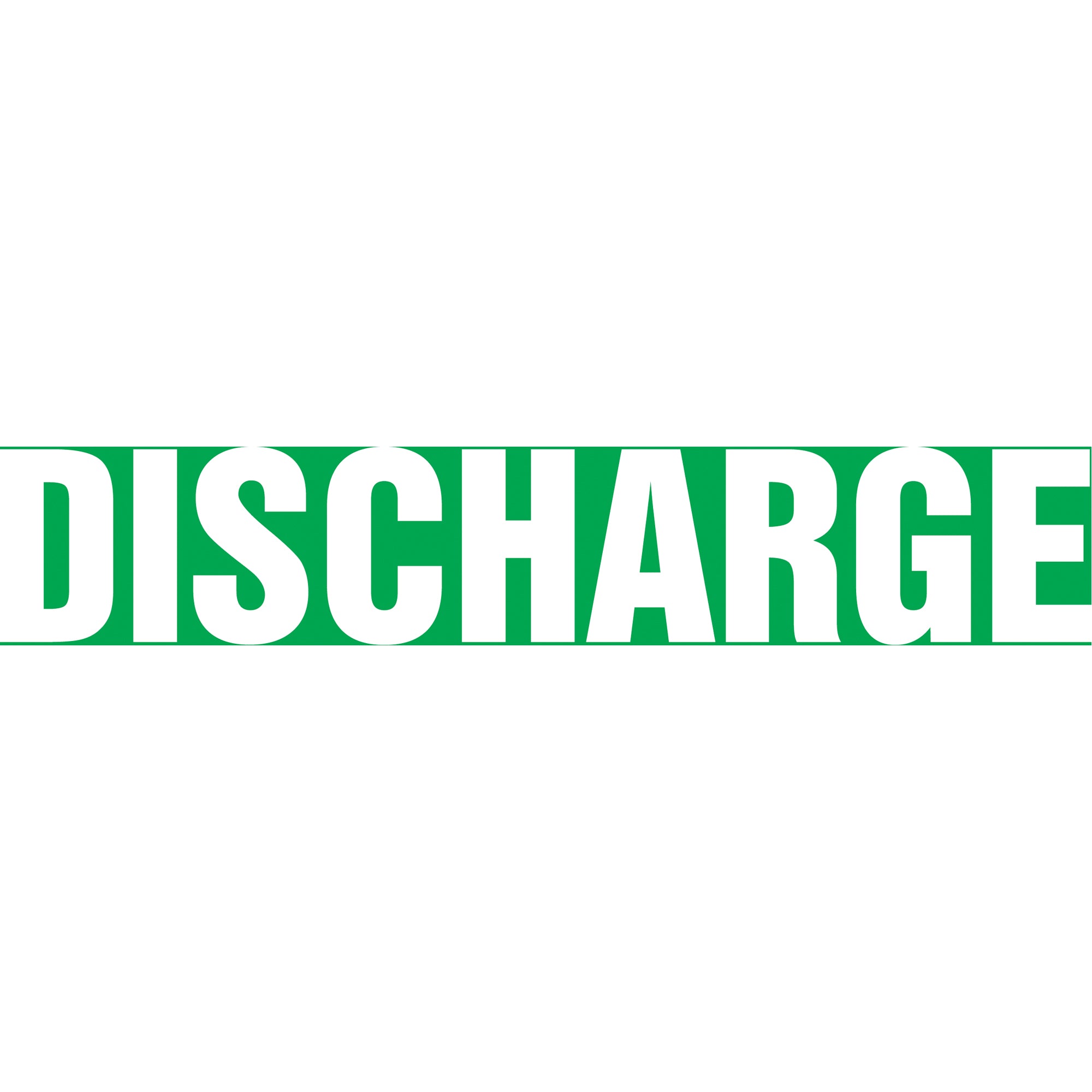 Snap Tite™ ""Discharge"" Pipe Marker - SAV808