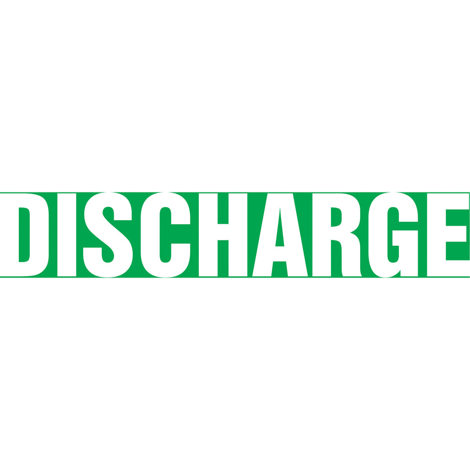Snap Tite™ ""Discharge"" Pipe Marker - SAV808