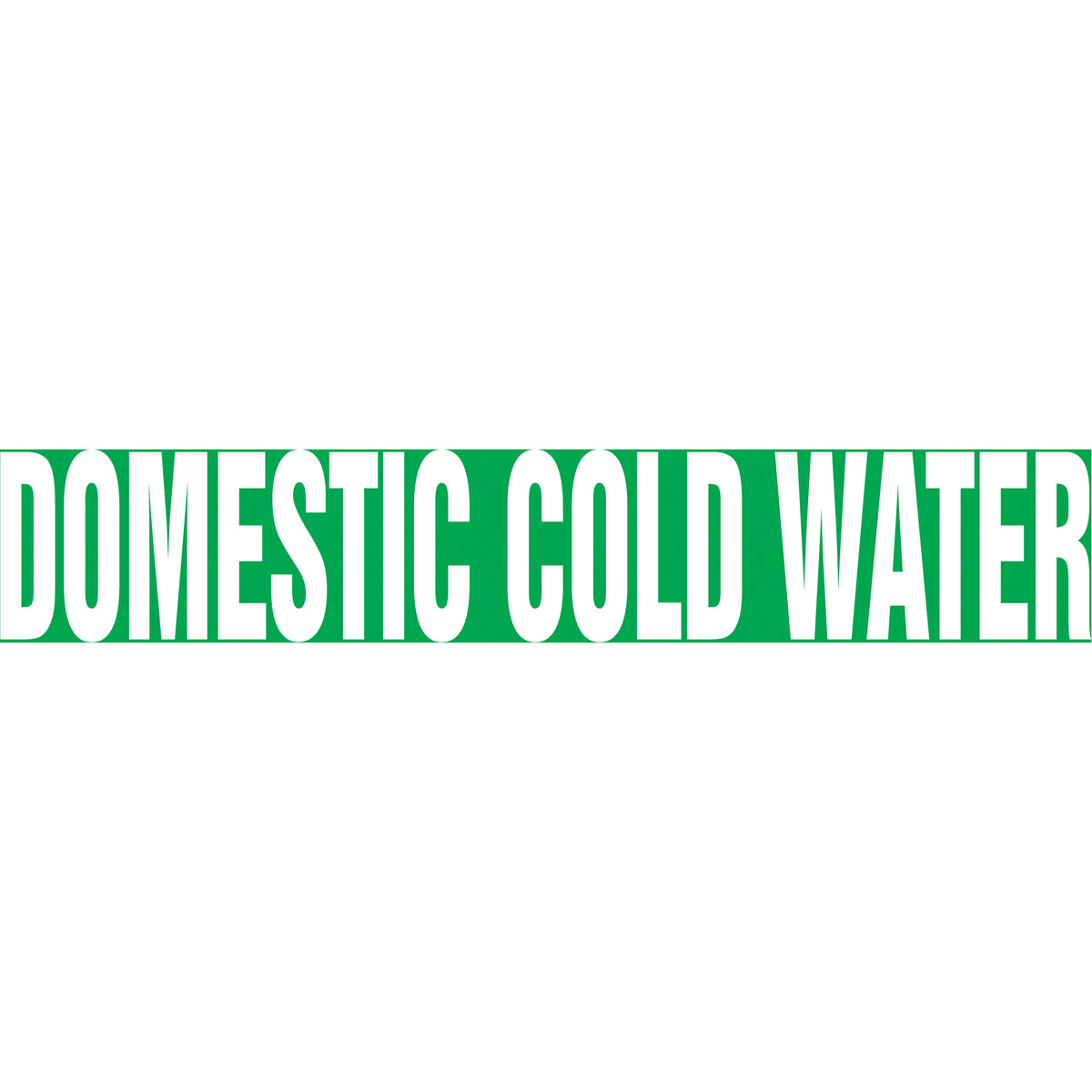 Snap Tite™ ""Domestic Cold Water"" Pipe Marker - SAV813
