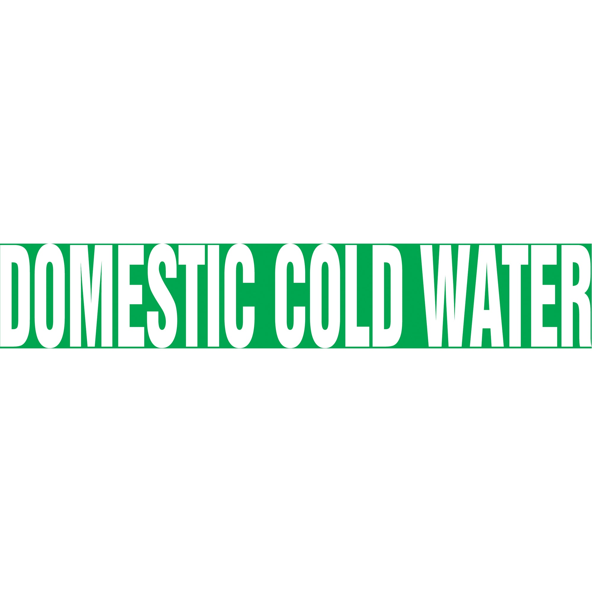 Snap Tite™ ""Domestic Cold Water"" Pipe Marker - SAV813