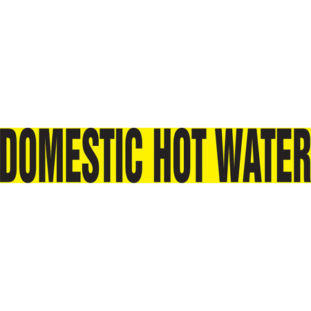 Snap Tite™ ""Domestic Hot Water"" Pipe Marker - SAV818