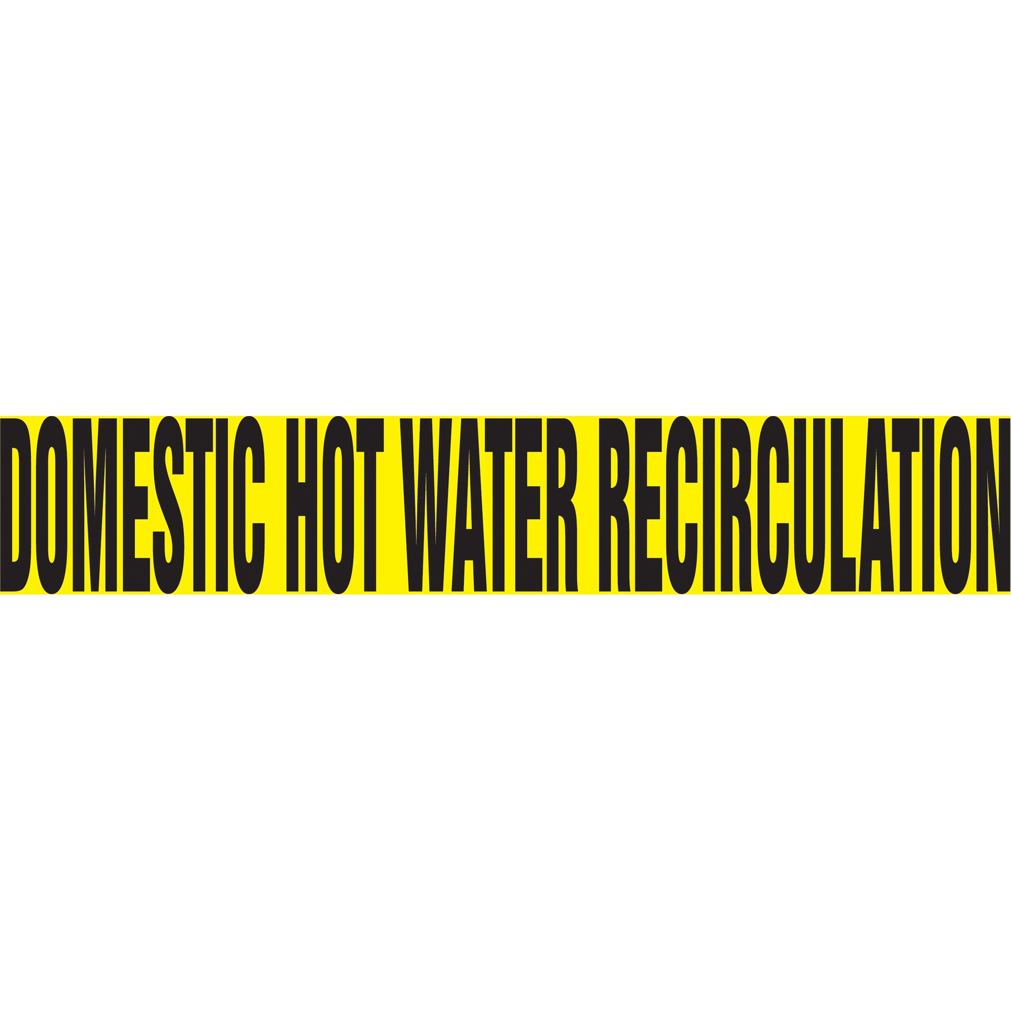 Snap Tite™ ""Domestic Hot Water Recirculation"" Pipe Marker - SAV823
