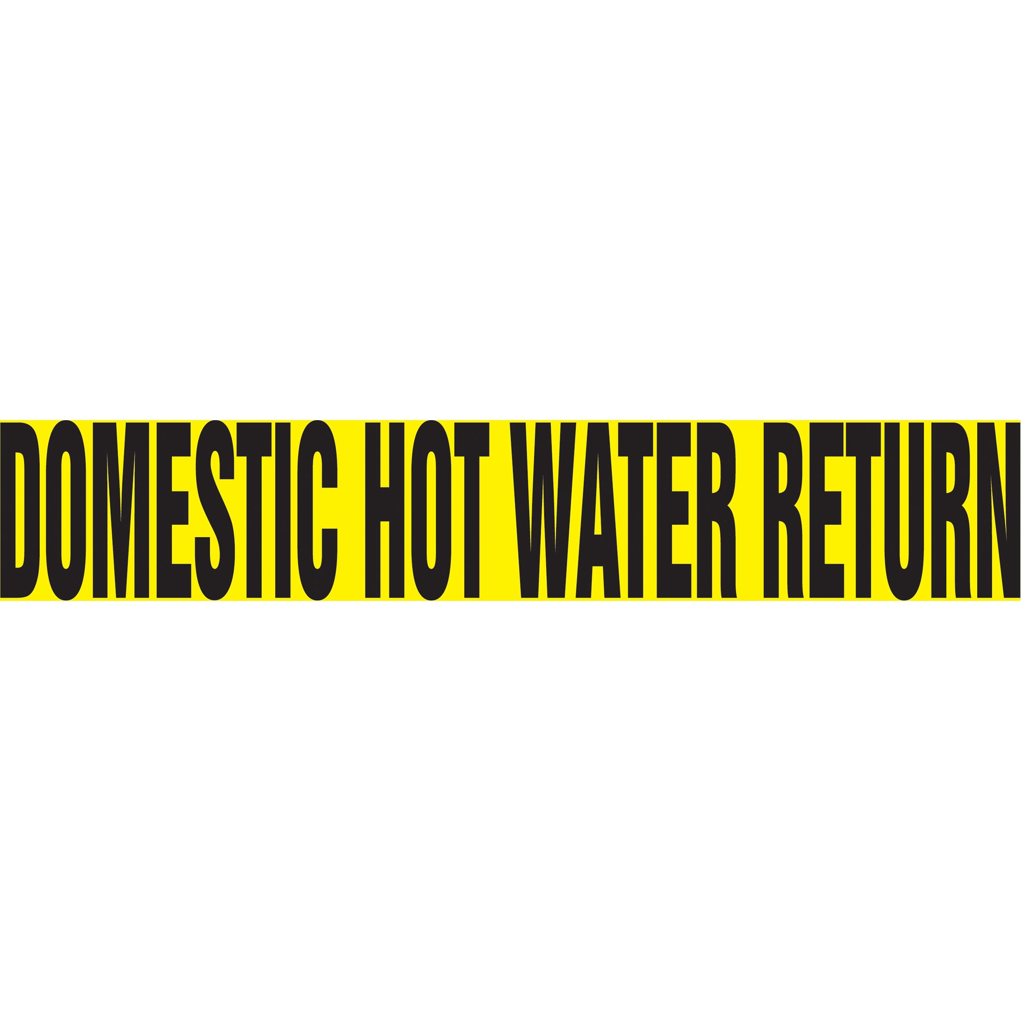 Snap Tite™ ""Domestic Hot Water Return"" Pipe Marker - SAV828