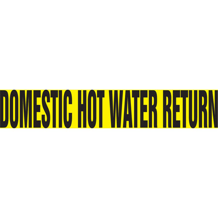 Snap Tite™ ""Domestic Hot Water Return"" Pipe Marker - SAV828