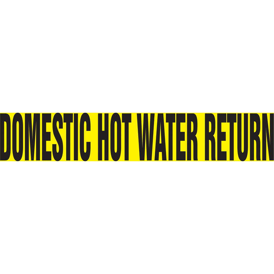 Snap Tite™ ""Domestic Hot Water Return"" Pipe Marker - SAV828