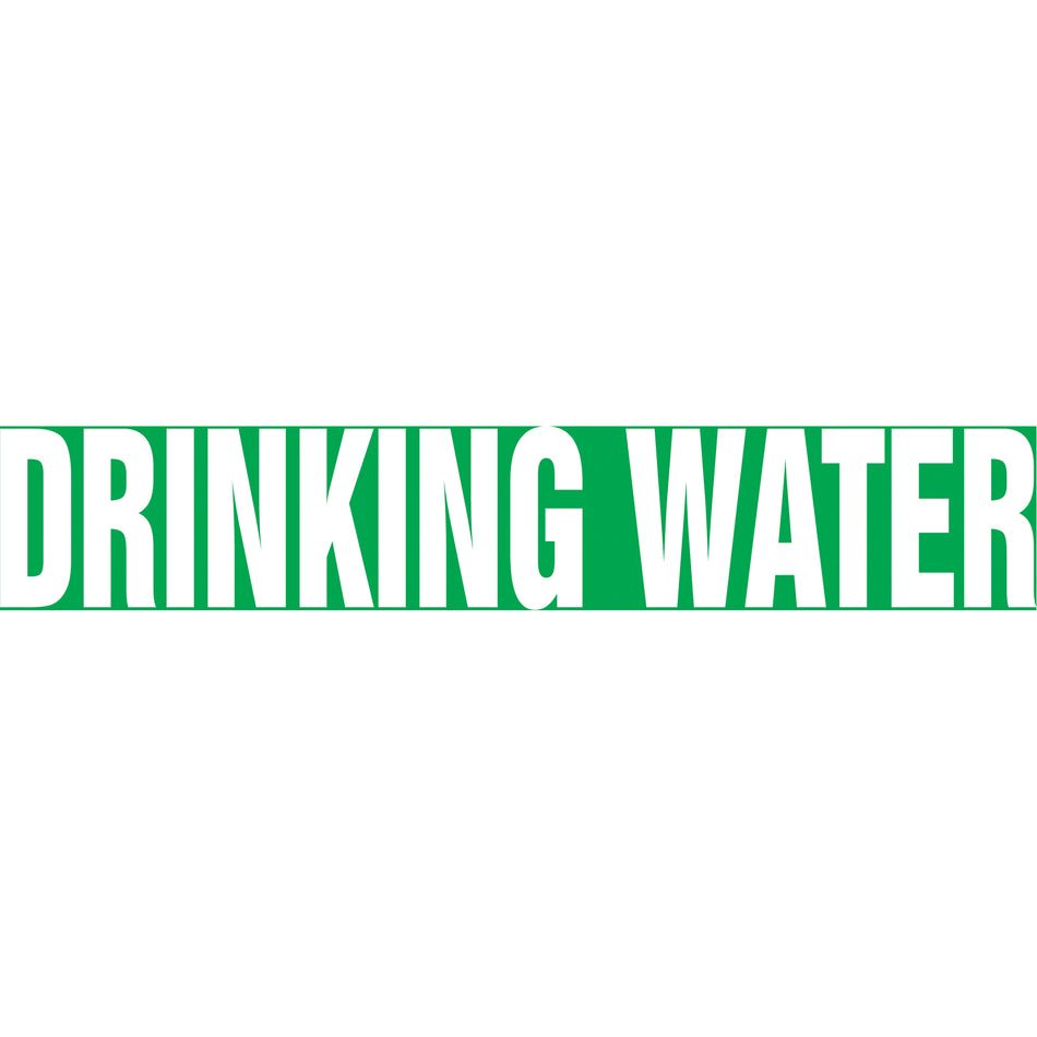 Snap Tite™ ""Drinking Water"" Pipe Marker - SAV843