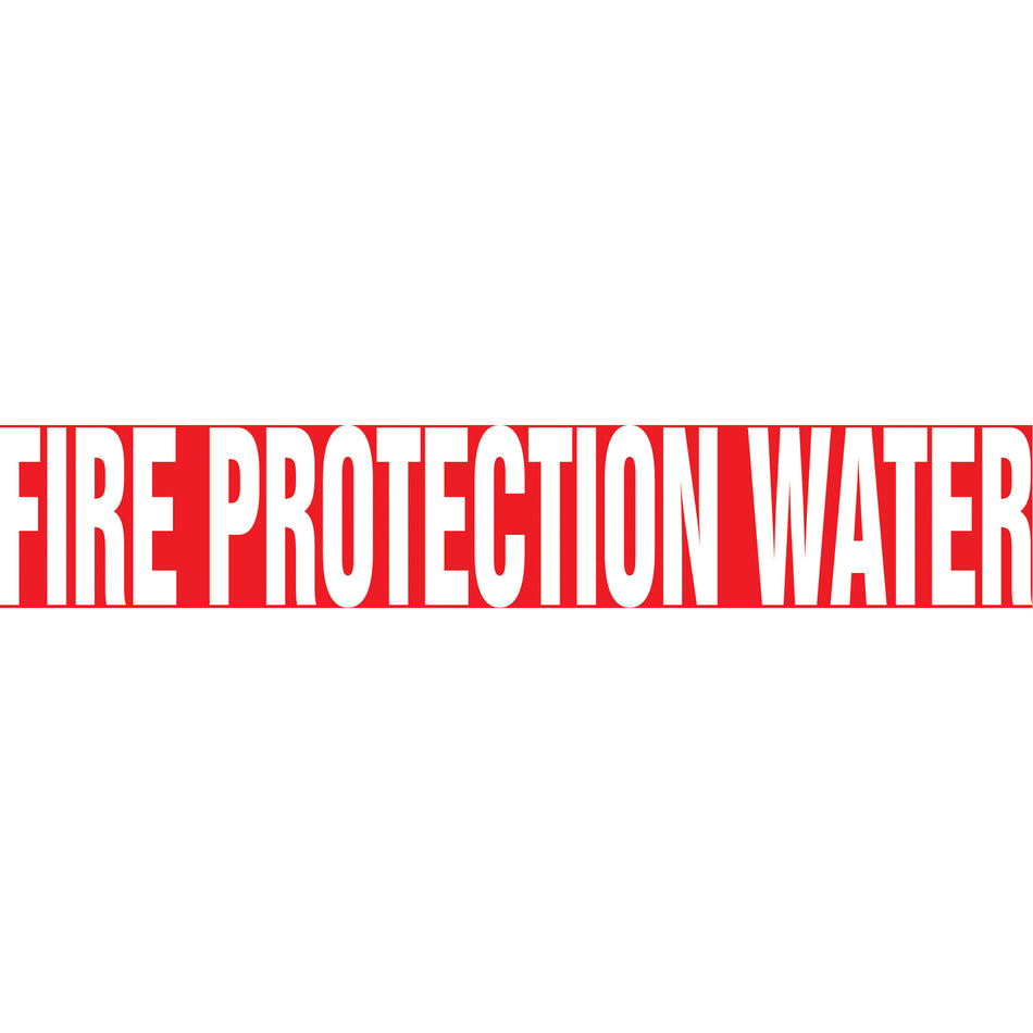 Snap Tite™ ""Fire Protection Water"" Pipe Marker - SAV858