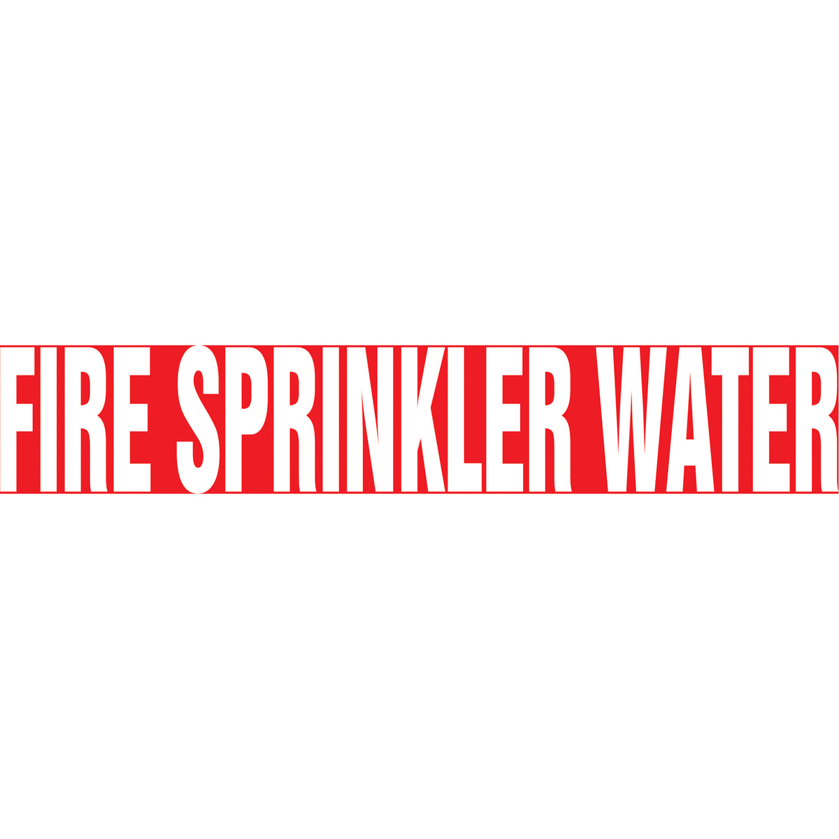 Snap Tite™ ""Fire Sprinkler Water"" Pipe Marker - SAV863