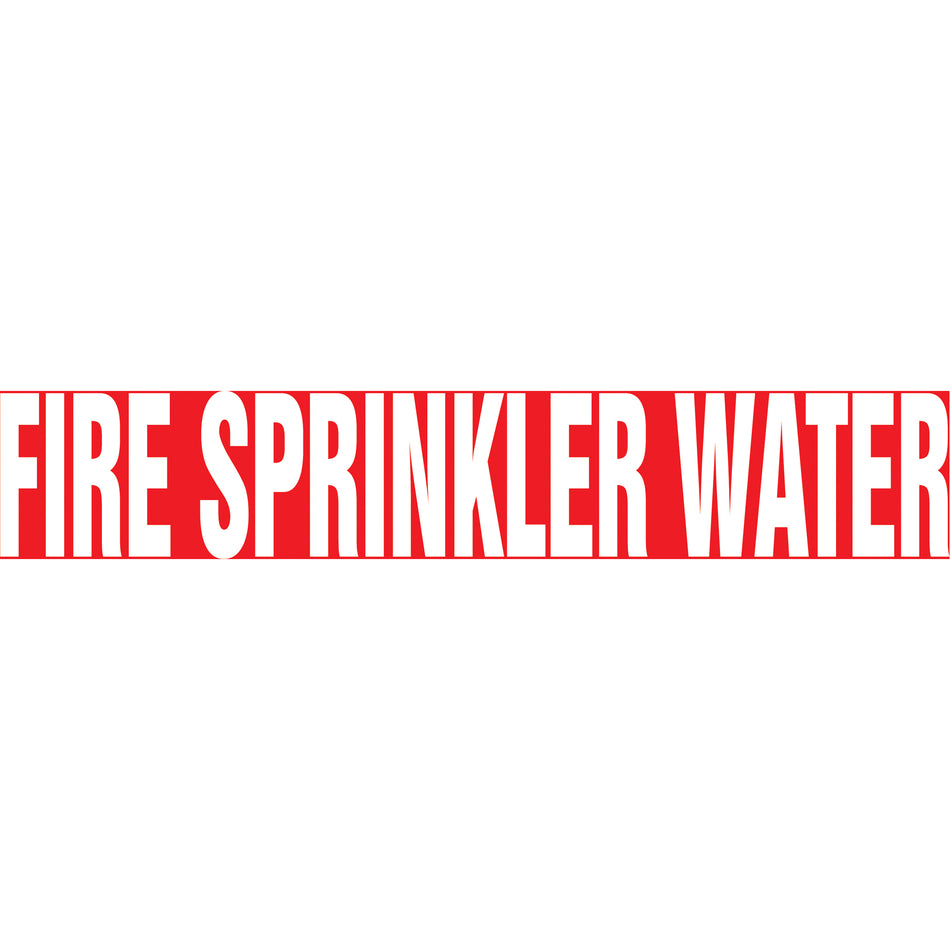 Snap Tite™ ""Fire Sprinkler Water"" Pipe Marker - SAV863
