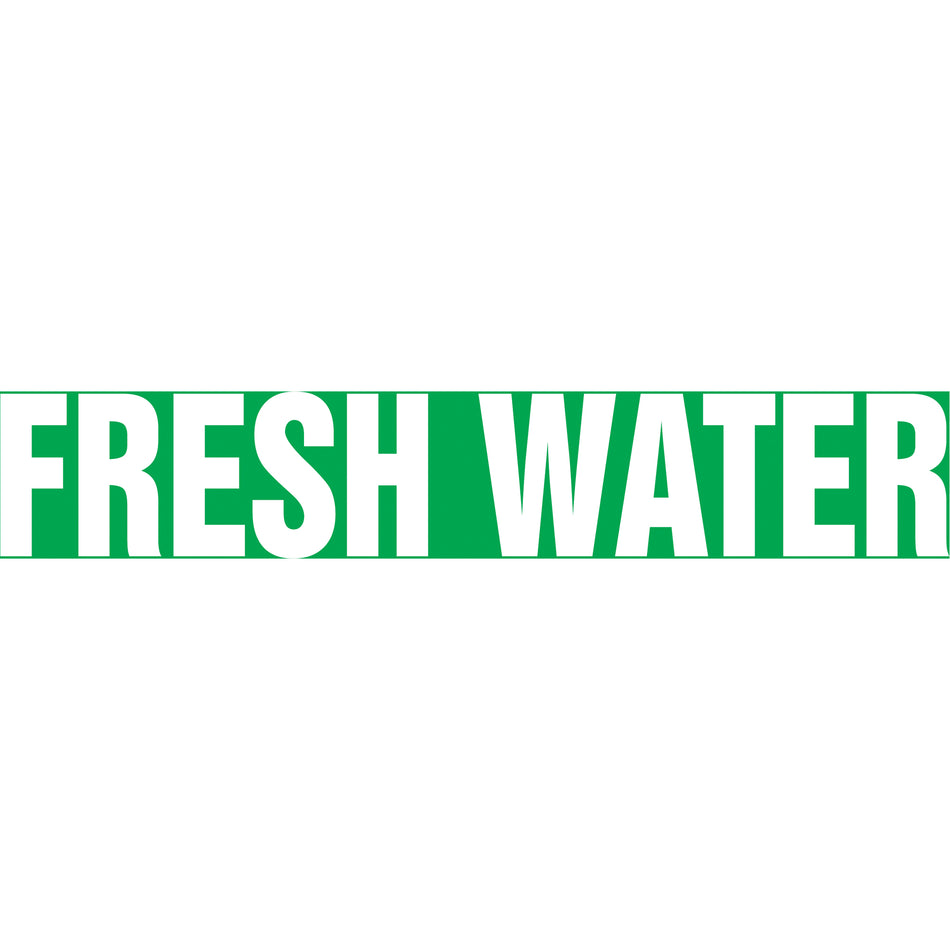 Snap Tite™ ""Fresh Water"" Pipe Marker - SAV873