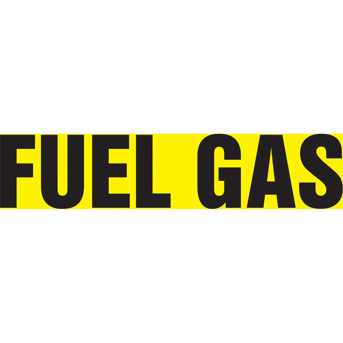 Snap Tite™ ""Fuel Gas"" Pipe Marker - SAV878