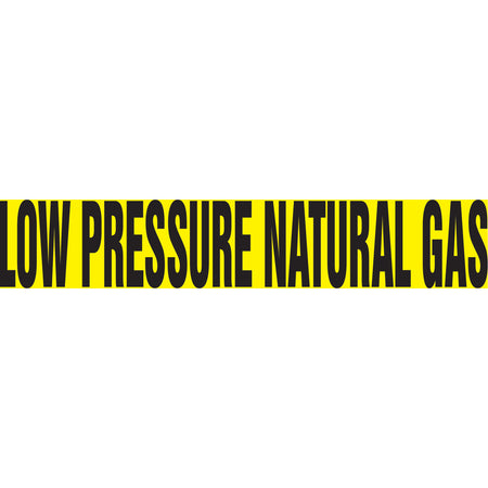 Snap Tite™ ""Low Pressure Natural Gas"" Pipe Marker - SAW034