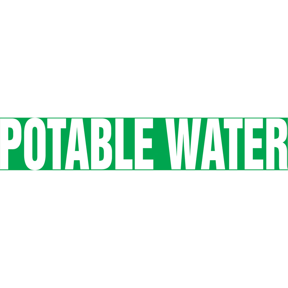 Snap Tite™ ""Potable Water"" Pipe Marker - SAW119