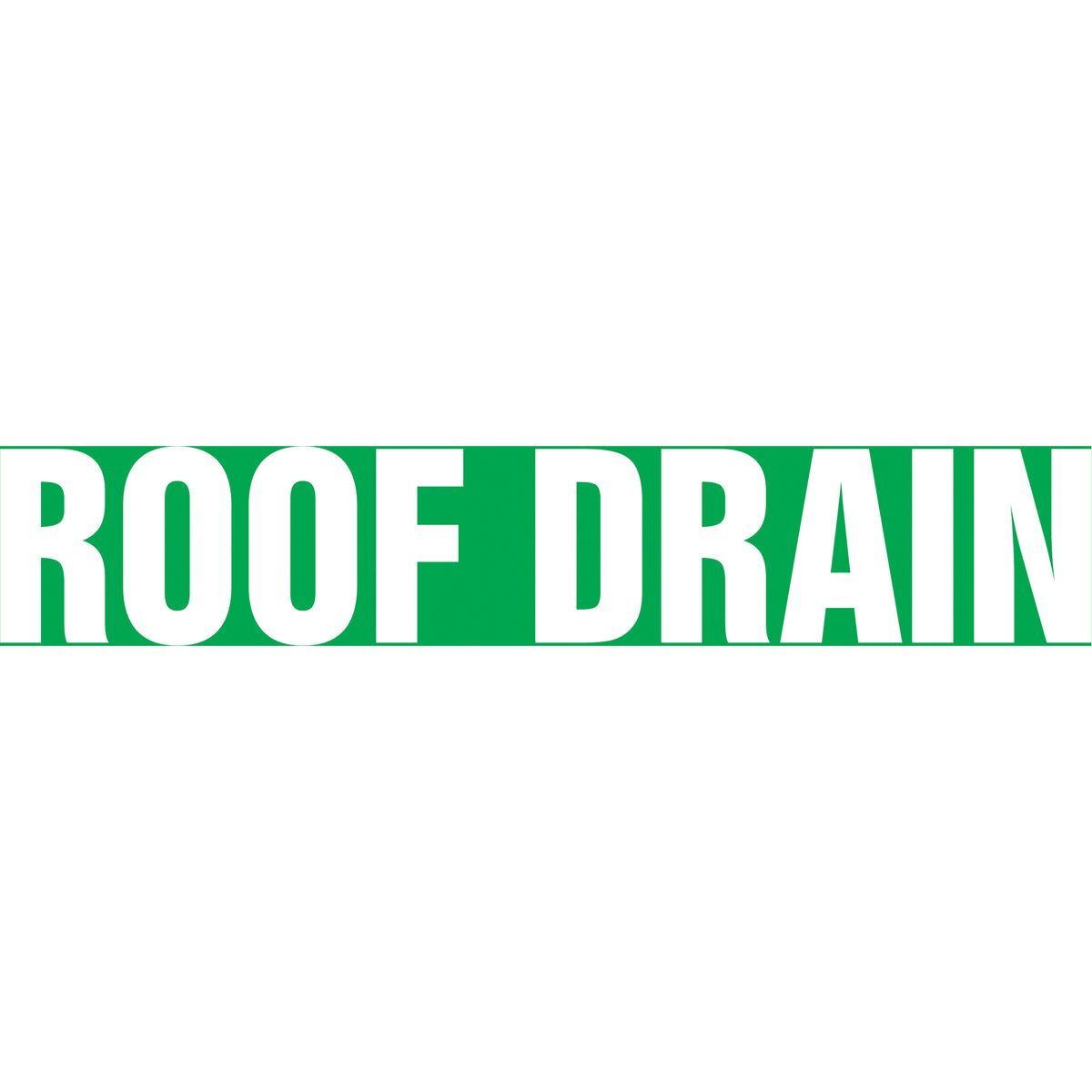 Snap Tite™ ""Roof Drain"" Pipe Marker - SAW159