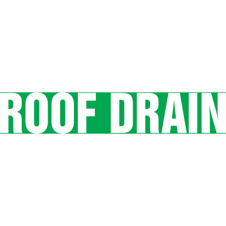 Snap Tite™ ""Roof Drain"" Pipe Marker - SAW159