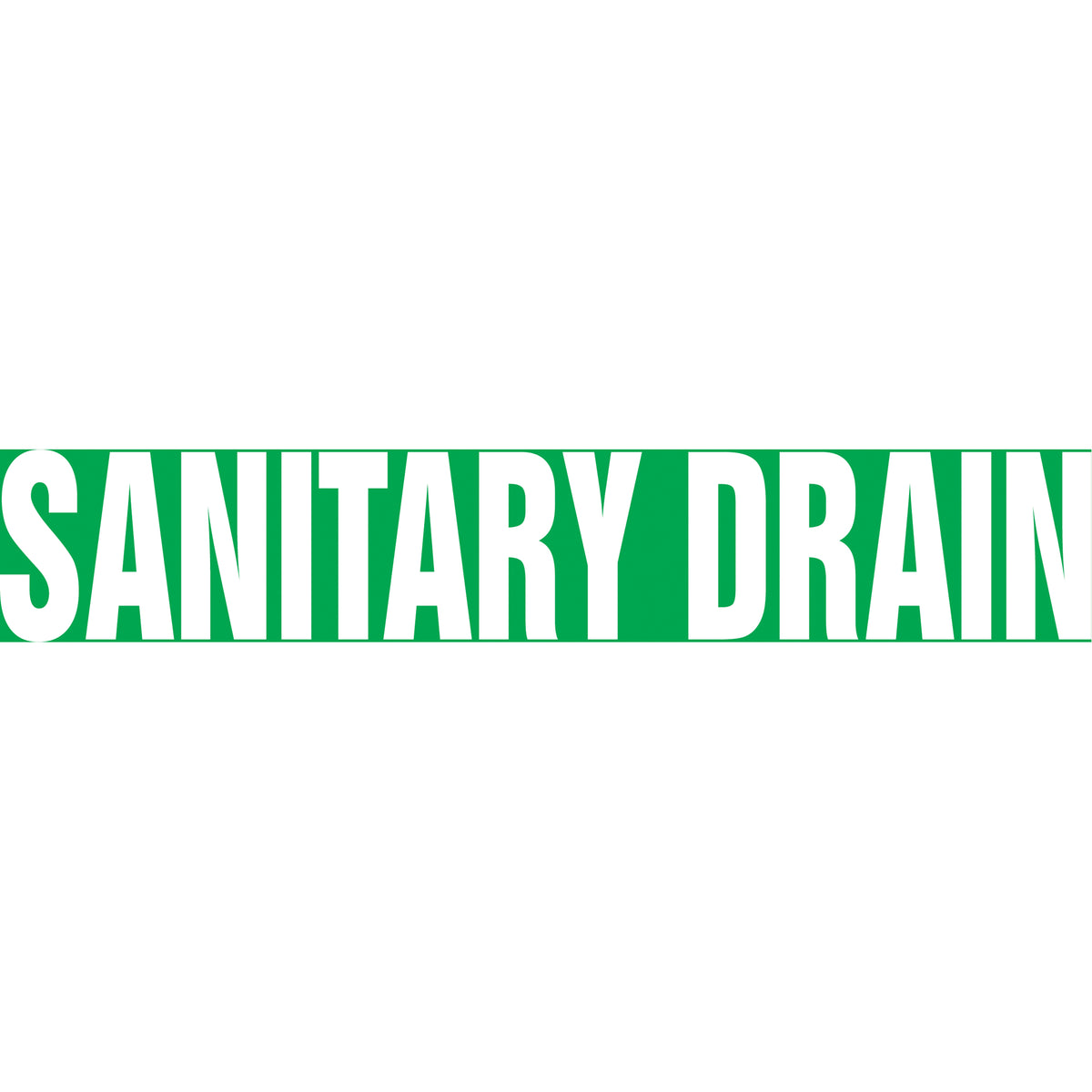 Snap Tite™ ""Sanitary Drain"" Pipe Marker - SAW164