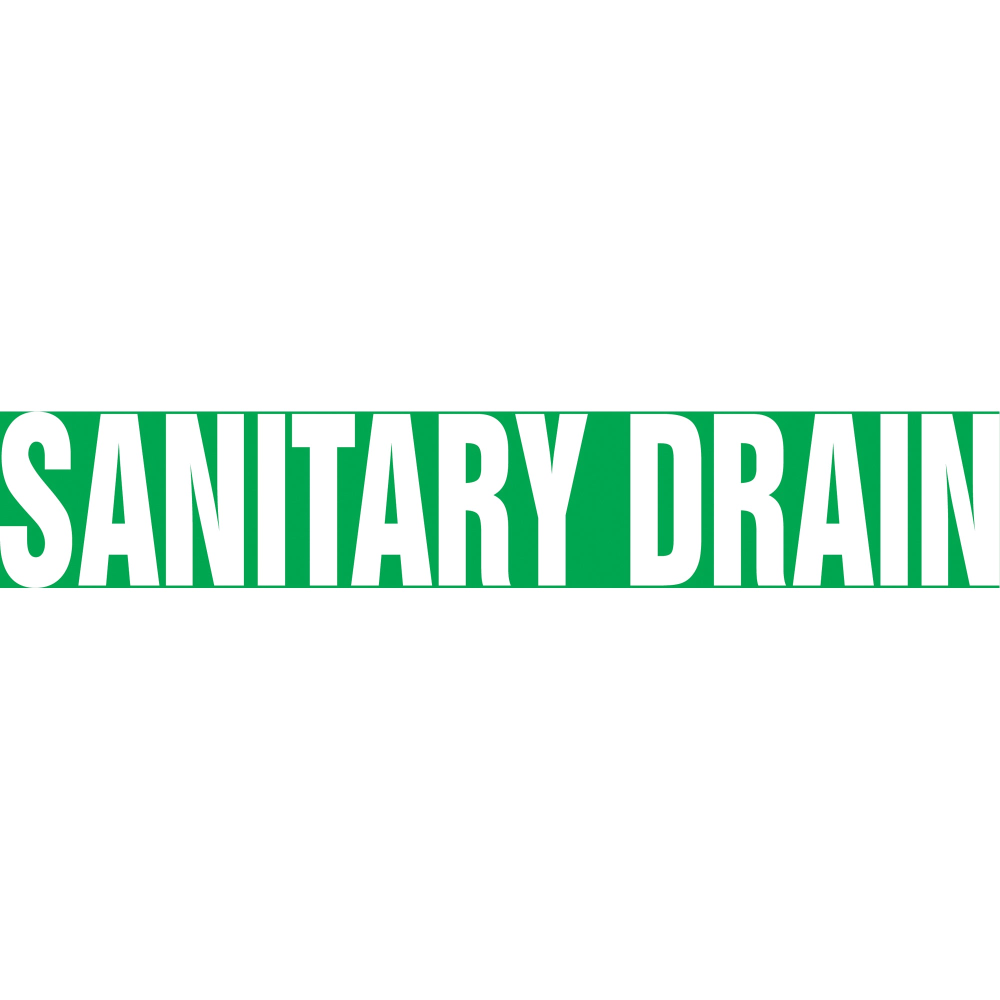 Snap Tite™ ""Sanitary Drain"" Pipe Marker - SAW164