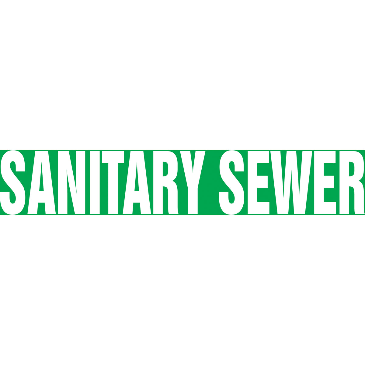 Snap Tite™ ""Sanitary Sewer"" Pipe Marker - SAW169