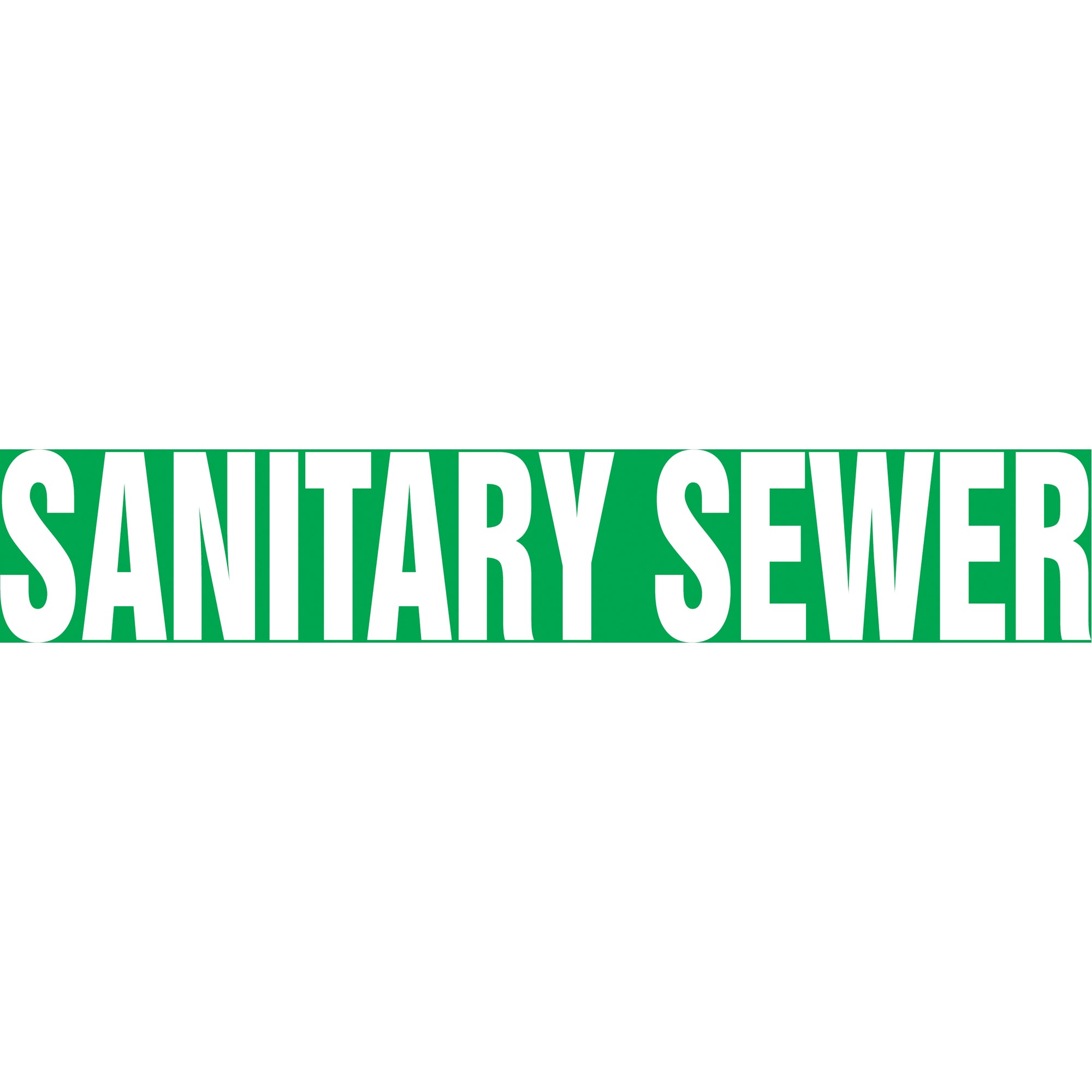 Snap Tite™ ""Sanitary Sewer"" Pipe Marker - SAW169